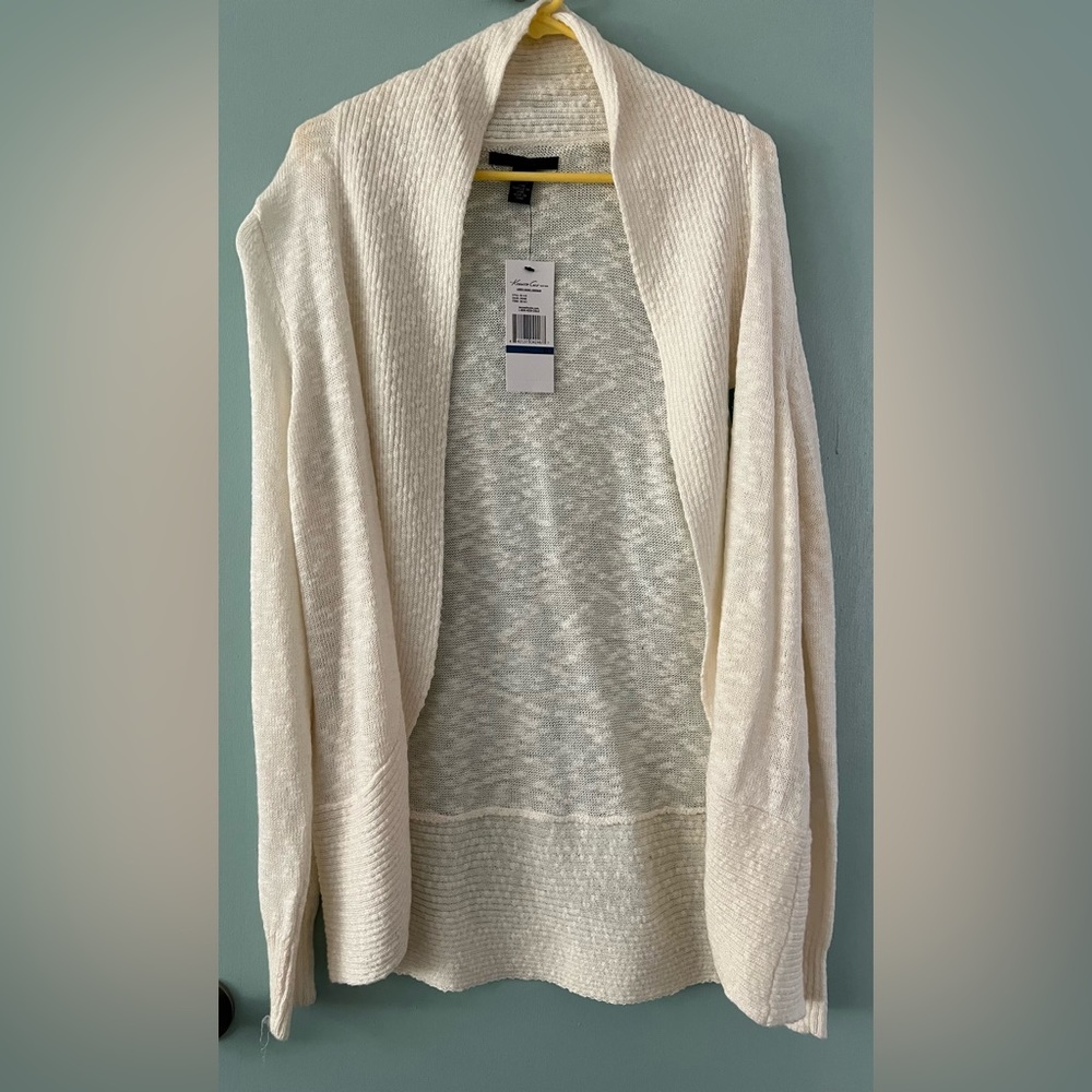 Kenneth Cole Long Sleeve Knit Shawl Cardigan
